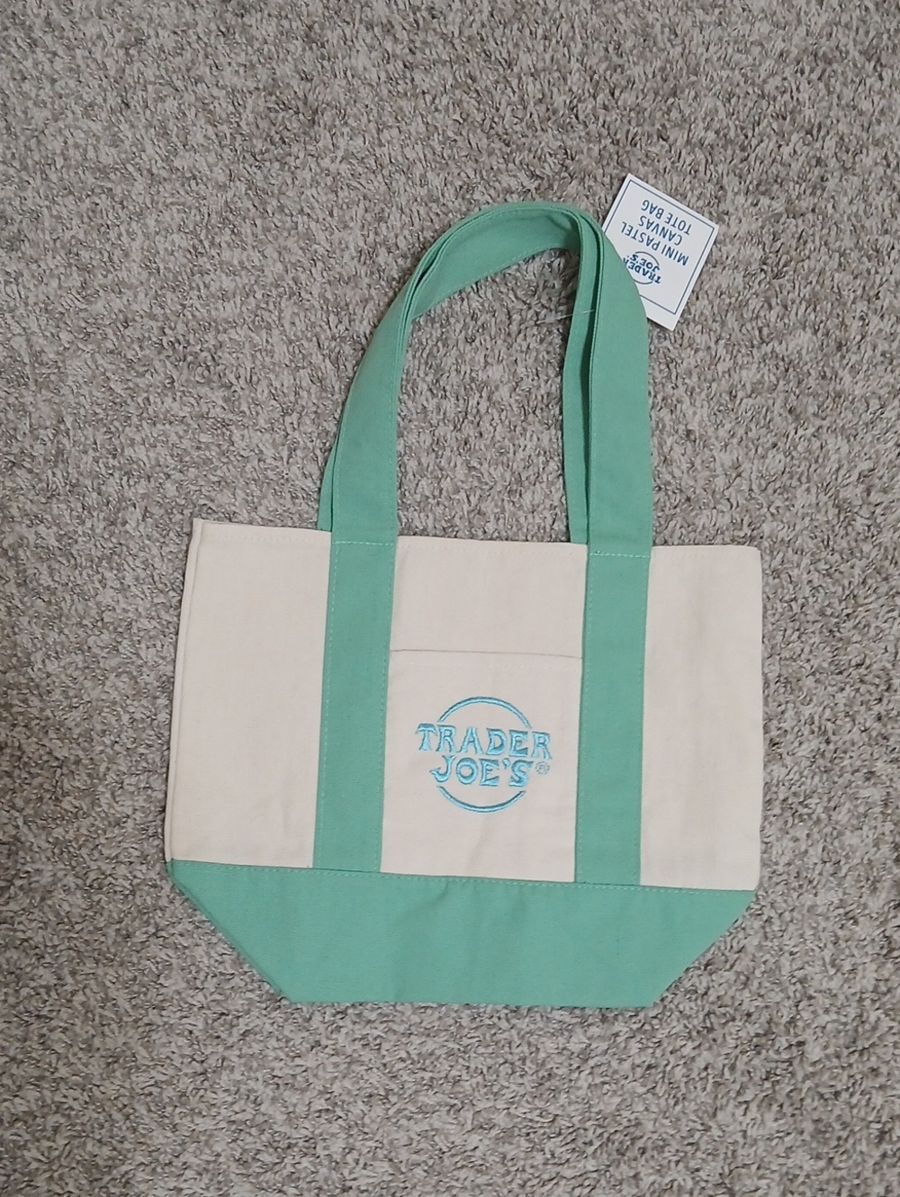 Trader Joes Mini Canvas Tote